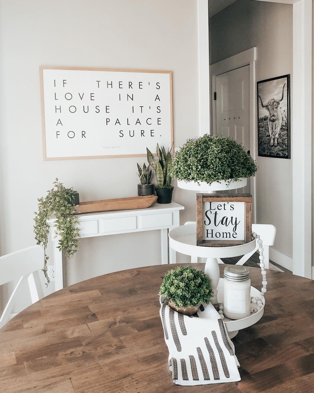 Fun Ways to Add Herbs and Greenery to your Dining Room