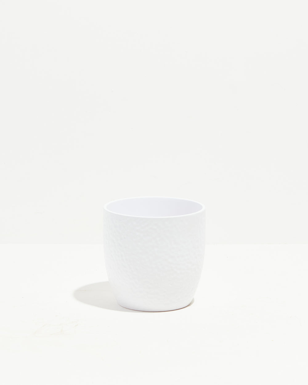 White Ceramic Puckered Pot