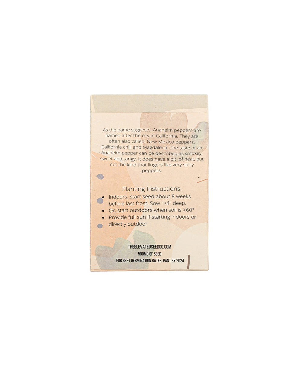 Anaheim Chili Pepper Seed Pack