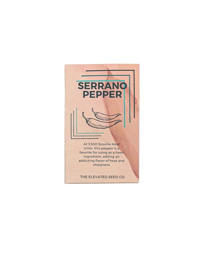 Serrano Hot Pepper Seed Pack
