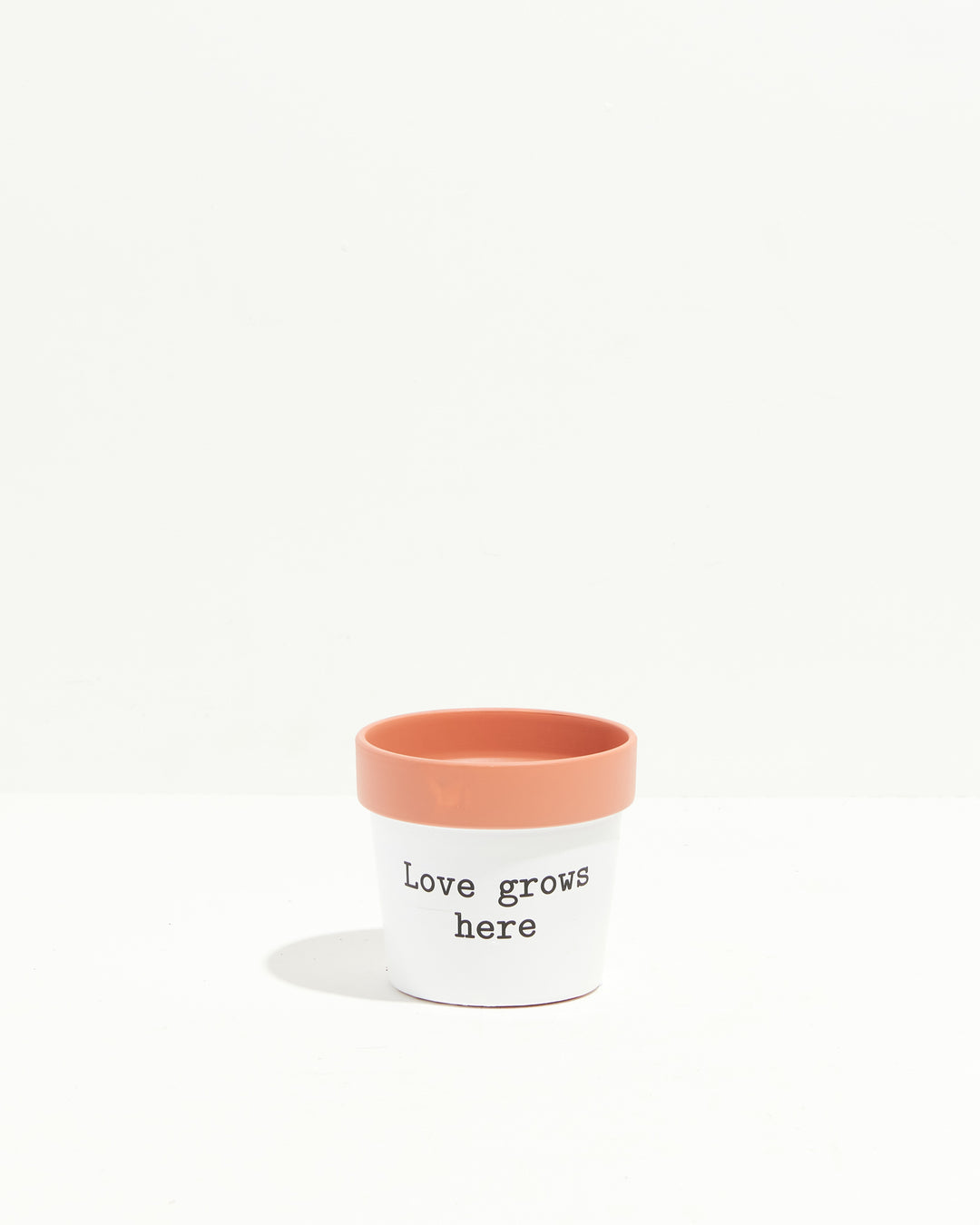 Say How You Feel Ceramic Pots, Lively Root, Planter, Size, Small, Color, Love Grows Here